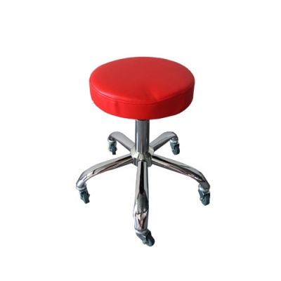 large2 kursi kerja merah bundar